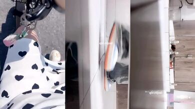 2025年8月最新还是女人偷拍最方便【户外厕拍】骑上小电驴，到麦当劳偷拍，厕所里妹子络绎不绝，精彩刺激！ (1)